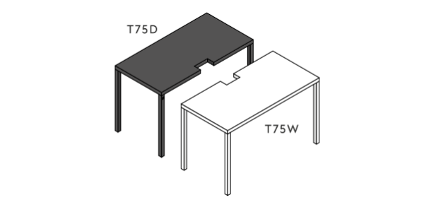 DARK T75D/STARWHITE T75W