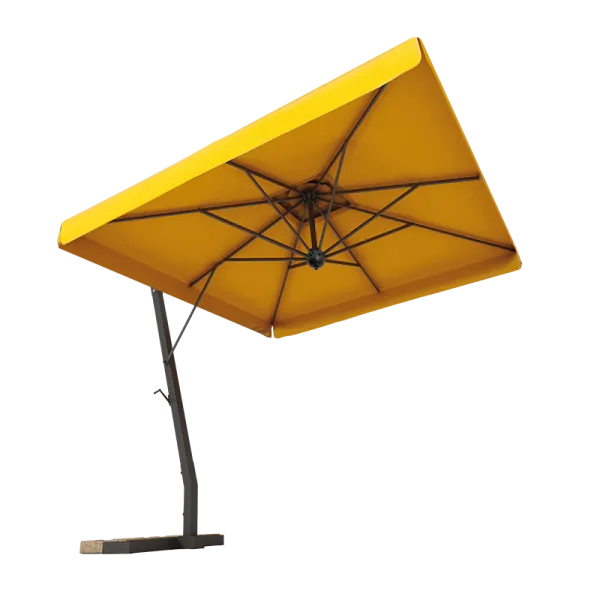 Lateral arm umbrellas | Italian design side post parasols