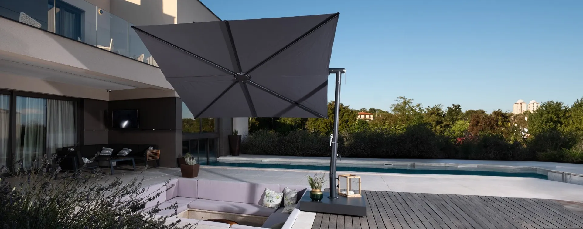 Ombrelloni con design flat - Scolaro Parasol - Ombrelloni da giardino