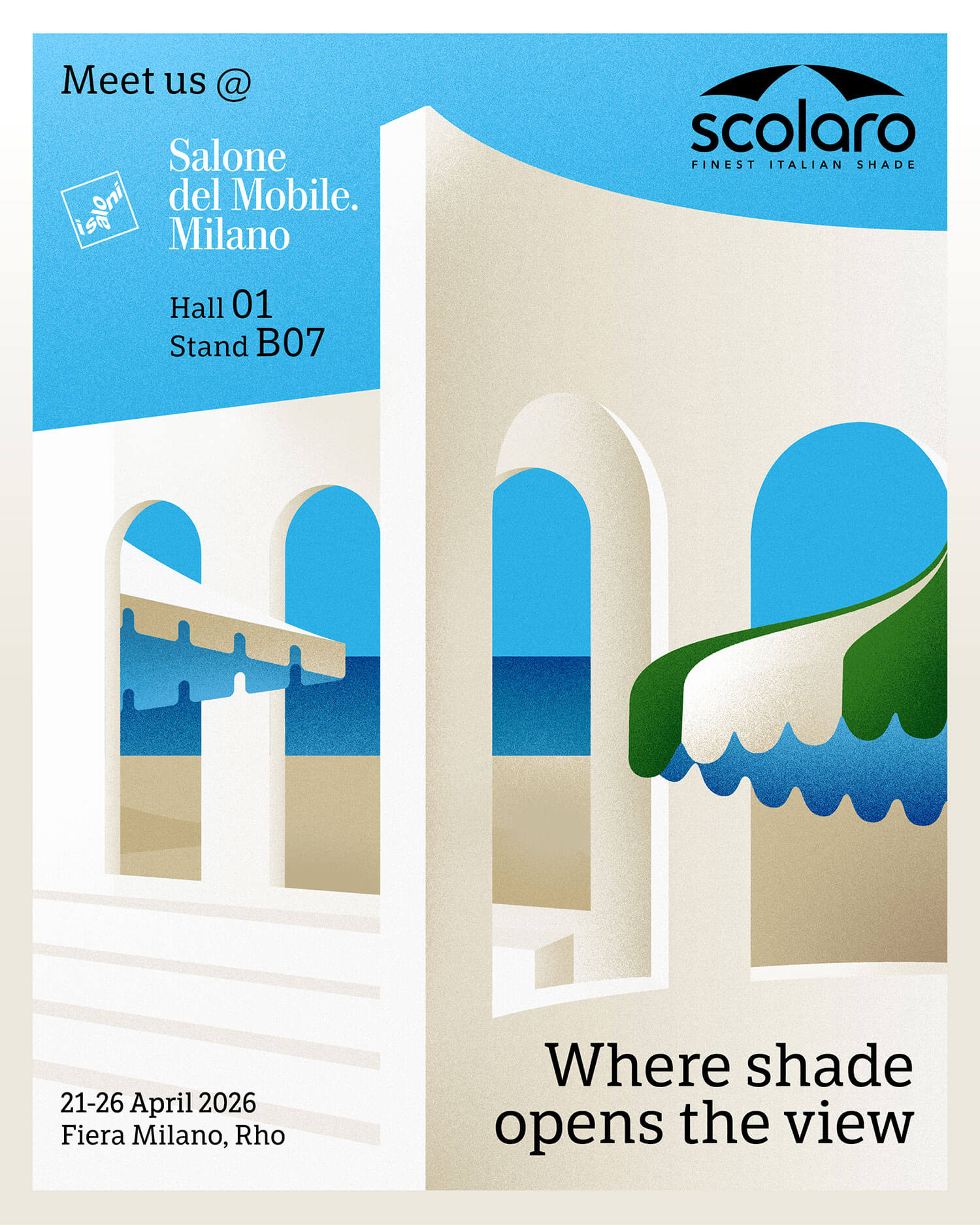 Scolaro Parasol Salón del Mueble. Milán 2026